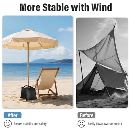 12 Pack Sandbags Weight Bags for Photo Studio Photography Video Equipment, Empty Sandbag Set for Backdrop Stand, Photo Tripod, Canopy, Umbrella Base, Picnic Table, Tent, Fishing Chair