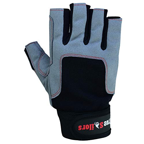 MRX BOXING & FITNESS Sailing Gloves with 3/4 Finger and Grip for Men and Women, Great for Kayaking, Workouts Sailing Glove