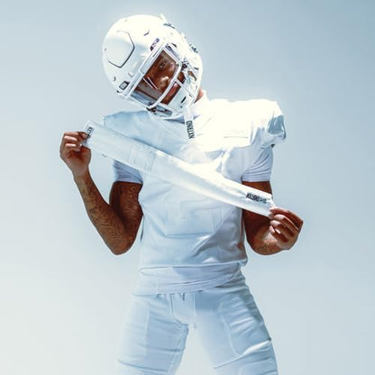 Nxtrnd Streamer Football Towel, Thin Sports Towel, Dries Hands & Football Accessories (White) - color: White