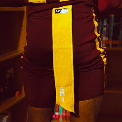 Nxtrnd Streamer Football Towel, Thin Sports Towel, Dries Hands & Football Accessories (Yellow) - color: Yellow