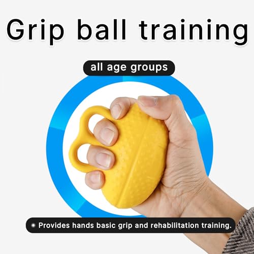 Hand Grip Strengthener for Seniors,Hand Exercise Ball for Patient Recovery Elderly Stroke Arthritis Physical Therapy Anxiety Stress Relief Pressure Squeeze for Yoga Muscles Massage