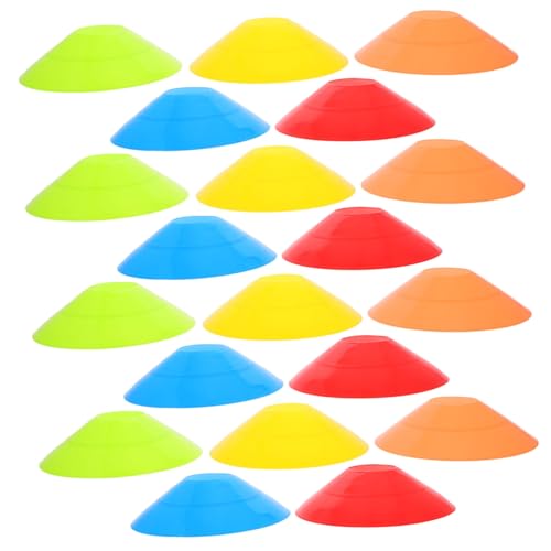 Football Basketball Logo Disc Cones 25pcs Reusable Agility Training Equipment for Soccer Basketball Drills