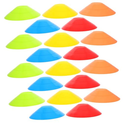 Football Basketball Logo Disc Cones 25pcs Reusable Agility Training Equipment for Soccer Basketball Drills