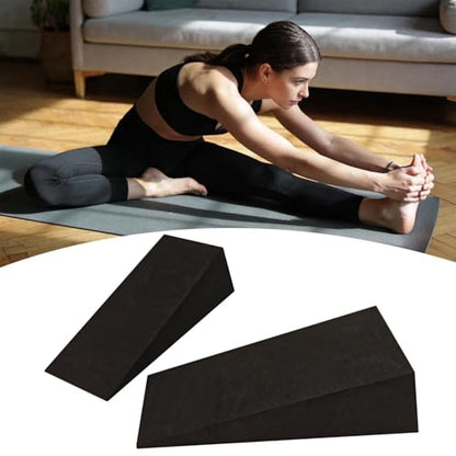 Multi-Purpose Exercise Wedge – Incline Board for Calf Stretch & Squat – Home, Gym, Pilates, Fitness, Office Break - color: 15x6x5cm