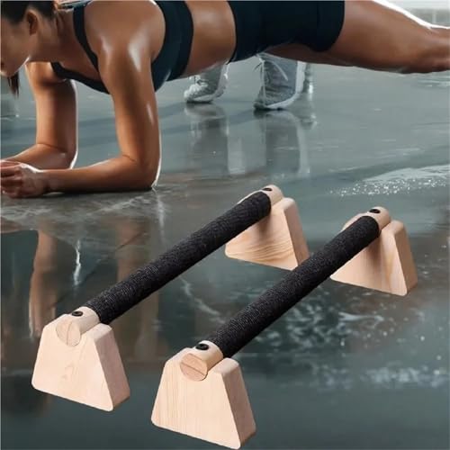 Push Up Bar Push Up Bar 1 Pair Wooden Solid Wood Bracket Durable Push-up Stand Non-slip Parallettes Bars Bodybuilding Fitness For Home Gym