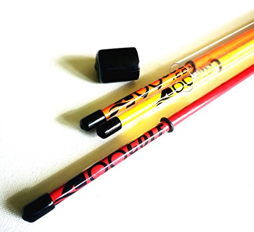 3pcs A99Golf Alignment Sticks Golf Practice Rods to Set up Your Body Balls and Club in Perfect Alignment Posture Corrector with Clear Tube Case - Great Golf for Men's Women Golfer