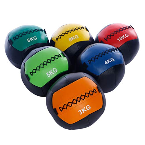 Soft Wall Ball Medicine（3KG,4KG,5KG,6KG,7KG,8KG,9KG,10KG,11KG,12KG） Core Workout Cardio Muscle Exercises (9kg 9KG)