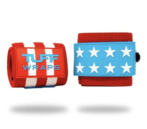 Villain Wrist Wraps for Weightlifting & Powerlifting – Adjustable Support Straps for Men and Women – Ideal for Strength Training, CrossFit, Bodybuilding – Durable Comfort to Eliminate Wrist Pain - color: Merica, size: 16 - Inch