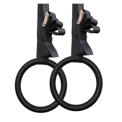 Rings Strap Set, Gym with Adjustable Strap, Fitness Gym Home Equipment Set, Strength Training Fitness Pull Up for Muscle Building