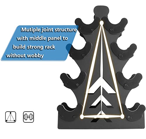 Dumbbell Storage Rack Weight Organizer Rack Only for Home Gym Weight Rack No need Assembly - size: 4-Tier