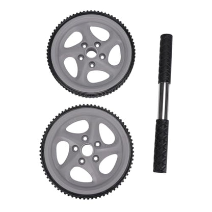 Multi-functional Dual Wheel Ab Roller for Core Strengthening Non-slip Exercise Roller Wheel Fitness Accessory for Home and Gym Workouts Suitable for Beginners and Advanced Users