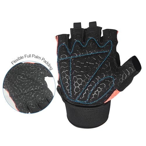 Luwint Ventilated Workout Gloves, Flexible Full Palm Wrist Support for Men and Women Exercise, Weight Lifting, Gym, Cycling