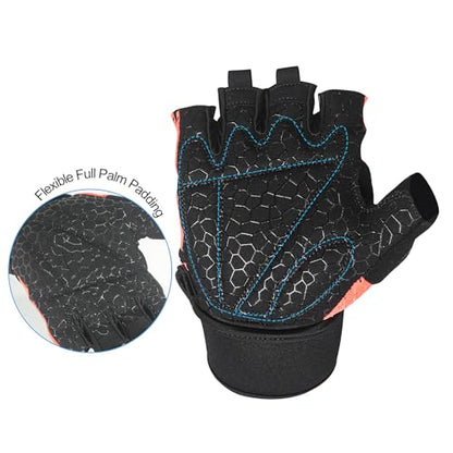 Luwint Ventilated Workout Gloves, Flexible Full Palm Wrist Support for Men and Women Exercise, Weight Lifting, Gym, Cycling