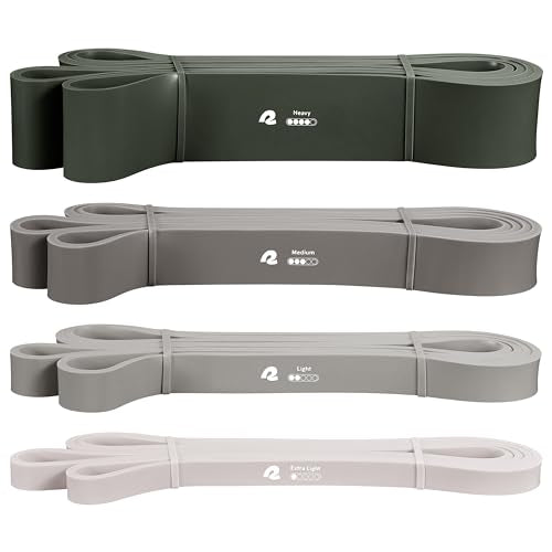 Retrospec Lift Resistance Pull Up Assistance Band Set for Working Out, Home Fitness, Toning, Stretching. Physical Therapy, Muscle Training & Exercise - Lightweight & Portable for Men & Women