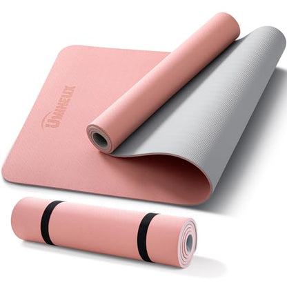 UMINEUX Extra Thick Yoga Mat, 6MM &10MM Yoga Mat Non Slip, POE Yoga Mats for Women Men, 72"x24", Great for Workout, Yoga, Pilates, Fitness & Floor Exercises