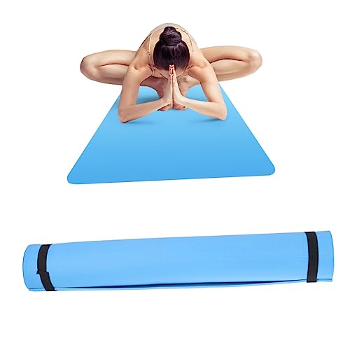 ibasenice Portable - Eva Yoga Mat for Fitness and Stretching Routines Lightweight and Comfortable Exercise Mat for Hot Yoga Aerobics Outdoor Activities