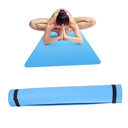 ibasenice Portable - Eva Yoga Mat for Fitness and Stretching Routines Lightweight and Comfortable Exercise Mat for Hot Yoga Aerobics Outdoor Activities