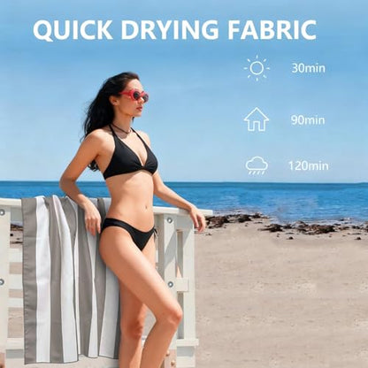 Lightweight Thin Microfiber Beach Towel,35" x 71" Sand Resistant, Quick Dry,for Beach,Swim Pool
