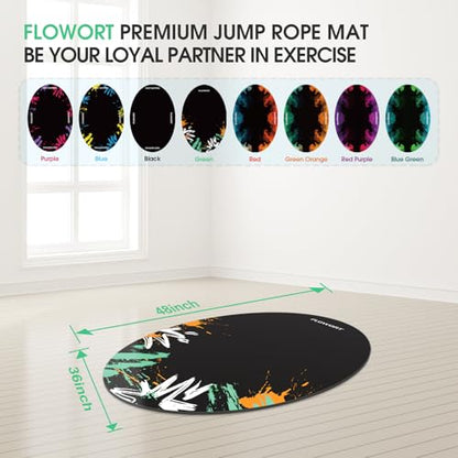 48"x36" (5mm) Jump Rope Mat - color: Green