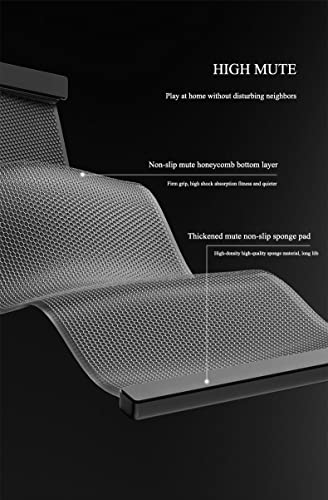 Slide Board (78" L x 20" W) with End Stops, Sliding Booties, Mesh Carrying Bag Included and Exercise Guide for Low-Impact Indoor Home Workouts and Balance Training (Skating, Hockey)