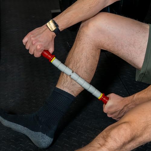 Massage Stick 18" Flexible Handheld Spindle Massage Roller (Will Contour to Any Muscle) - Full Body Muscle Recovery & Myofascial Release (Medium - 18" Massage Stick) - color: 18" Massage Pin (Medium)