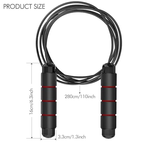 Jump Rope,Adjustable Jumping Rope,Tangle Free Fast Ball Bearings skipping rope,Suitable for Men, Women, and Kids,Fitness,Workout and Slimming at Home,School. - color: 2 piece