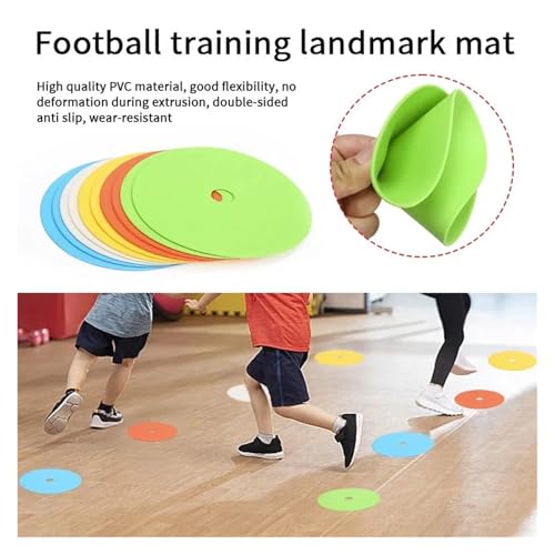 20 pcs Football Basketball Training with Holes Sports Speed Agility Markers for Soccer