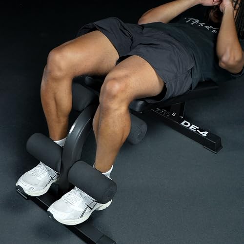 Valor Fitness Decline Sit-Up Bench for Ab Workouts – Heavy Duty Abdominal Slant Board for Crunches, Core Training, Russian Twists, Ab Raises – 650 lb Max Weight – Adjustable Fit – Home Gym Bench