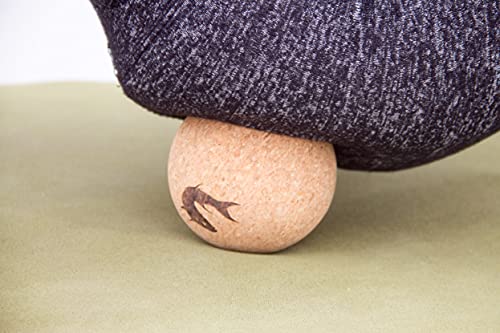 4" Large Cork Massage Ball Natural Firm Ultra-Light Eco-Friendly Hips, Shoulders, Chest Large Massage Ball