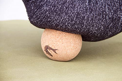 4" Large Cork Massage Ball Natural Firm Ultra-Light Eco-Friendly Hips, Shoulders, Chest Large Massage Ball