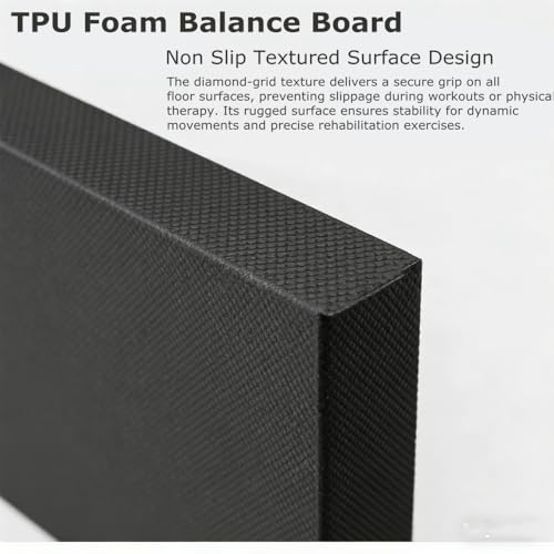 High-Density Balance Pad, Extra Large Balance Pad for Physical Therapy, TPU Foam Balance Board for Rehabilitation Stability Workout Knee and Ankle Exercise