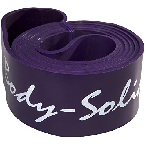 Body-Solid Pull Up Assistance Bands - Resistance Lifting Bands for Daily Workout - Extra Thick Long Exercise Bands for Stretching, Physical Therapy, Men & Women - style: Purple