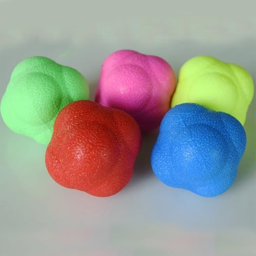 Reaction Bounce Balls Agility Reaction Reflexes Balls for Improving Agility Reflexes and Hand Eye Coordination Skills Grey