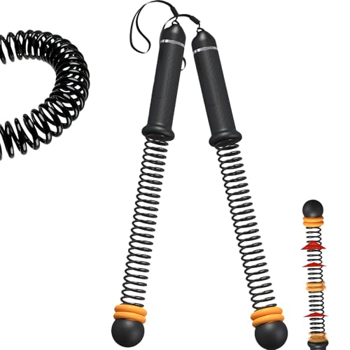 Adjustable Ropeless Battle Ropes for Home Gym, Cordless Battle Ropes Portable Exercise Rope for HIIT Workout, Heavy Ropeless Workout Ropes System for Men Women, At Home Strength Training Equipment04