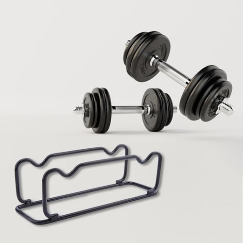 DICOSMETIC 1Pc Barbell Rack Holder Black Iron Dumbbell Brackets Small Dumbbell Holder Dumbbells Storage Rack Floor Fitness Storage Racks Weight Holders for Dumbbells Space Saving