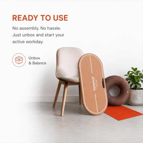 Standing Desk Balance Board - Lightweight & Portable 28"x13" Wobble Board for Active Standing, Improving Balance & Core Strength at Office or Home