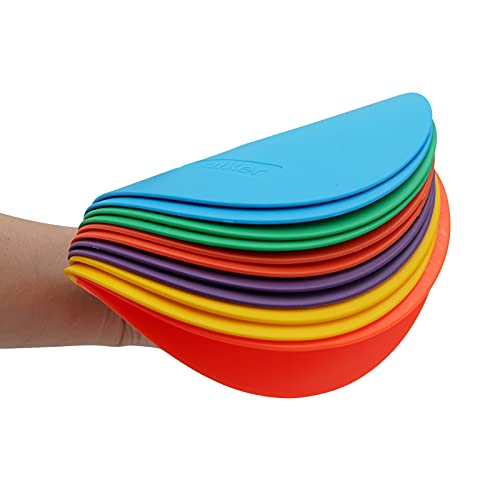 6inch Non-Skid Flat Cone Spot Markers for Sports Speed Agility Training