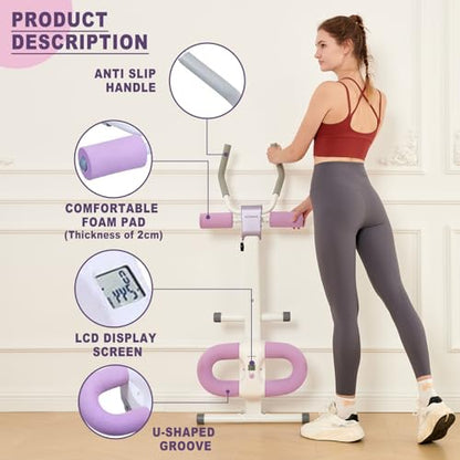 Ab Workout Equipment Ab Machine, Core Exercise Abdominal Roller for Men and Women, Abdominal Exercise Trainer stomach workout equipment