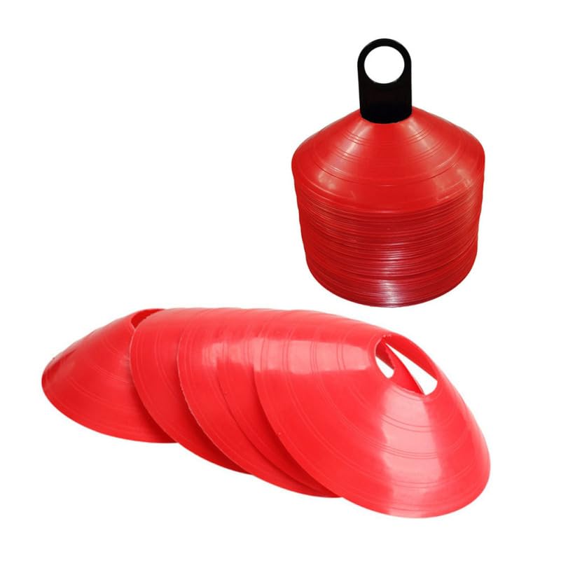 16 Pcs Football Training Disc Cone Marker Set, Multi-Color Plastic Soccer Training Spot Markers for Agility Drills and Field Practice