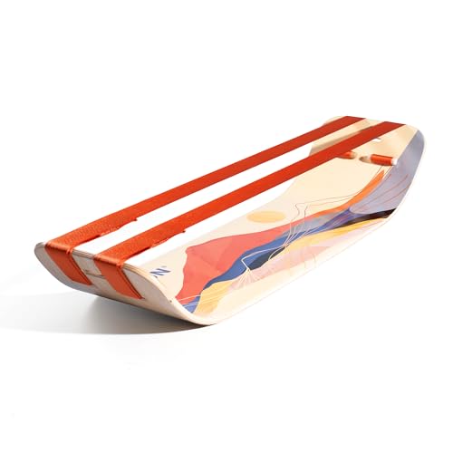 GIBBON SlackBoard - GiBoard Balance Board - Gift for Kids & Adults - 1 & 2 Line Options - Slackline Balance Trainer for Core Workouts, Standing Desk Exercise, Home Gym, Yoga & More