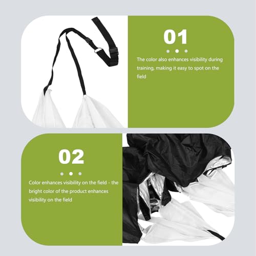 Totority Running Resistance Parachute for Speed Training, Oxford Cloth Sprinting Chute with Adjustable Waist Belt, Portable Soccer Training Equipment for Youth and Adults