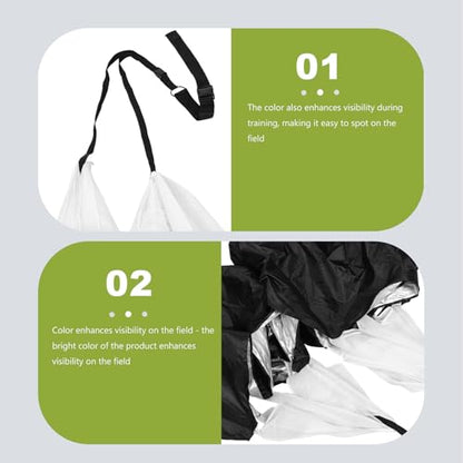 Totority Running Resistance Parachute for Speed Training, Oxford Cloth Sprinting Chute with Adjustable Waist Belt, Portable Soccer Training Equipment for Youth and Adults