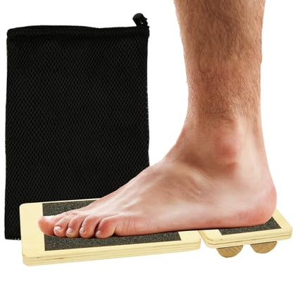 Ankle Foot Balance Board Trainer - Enhancer for Ankle Sprain Recovery Training, Balance and Stability Trainer for Daily Exercise, Wobble Board for Physical Therapy, Balance Training with Storage Bag