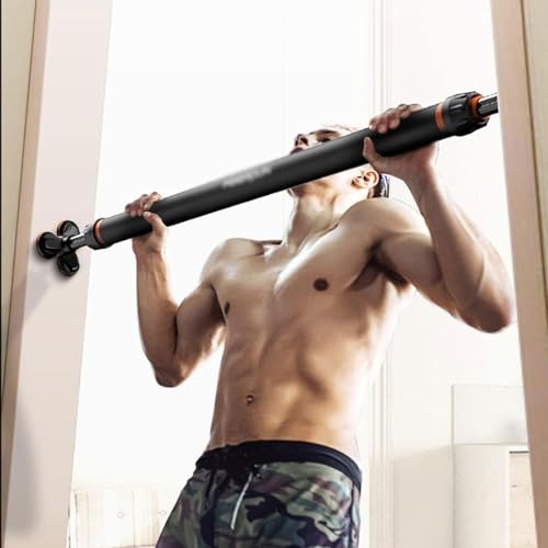 Pull-Up Bar for Doorway, Portable Chin-Up Bar, No Screw Installation, Adjustable 65-90cm, Max Load 440lbs for Home Fitness