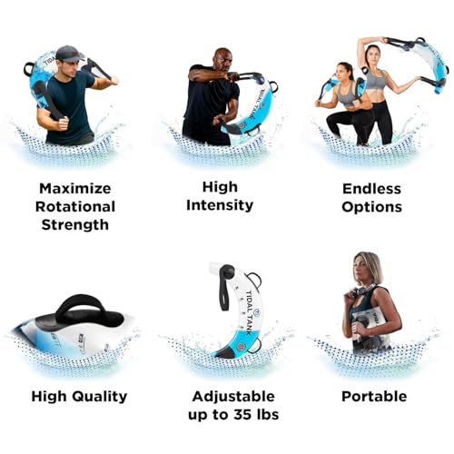 Tidal Tank Tube - The Original Aqua Bag - Water Weight Bag up to 79 lbs - Adjustable Workout Sand Bags Weights Alternative - Portable Sandbag Fitness Equipment Set, Home Exercise Gym - Including App - color: Bulgarian