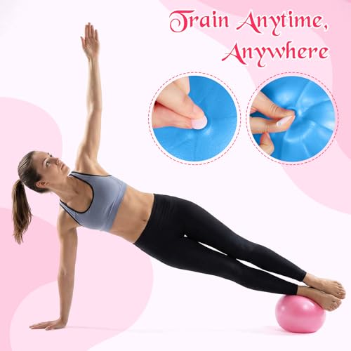 Sotiff 20 Pcs Small Exercise Pilates Ball Bulk 9 Inch Mini Yoga Ball Anti Burst and Slip for Stability Fitness Physical Therapy Stretching & Core Workout at Home Gym Class