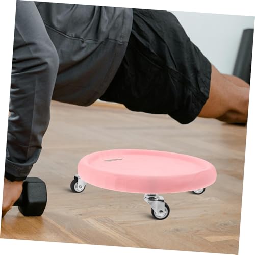 Outanaya Wheel Knee Pad Silent Gliding Discs for Core Strength Training Dual Functionality Abdominal Workout Equipment for Home Gym Use