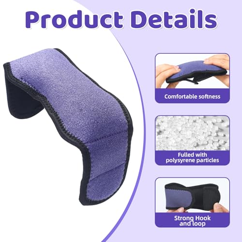 4 Pcs Palm Protector for Hand Contracture Palm Grip Finger Contracture Cushion for Rehabilitation Stroke Hemiplegic Arthritis Skin Breakdown Hand Grip Strengthener Prevention Pad