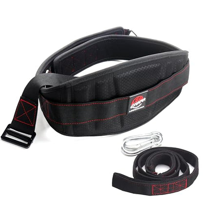 Heavy-Duty Belt for Belt Squats, Weight Training Rack Attachment, Squat Machine Accessory, Strength Training Equipment - color: Black