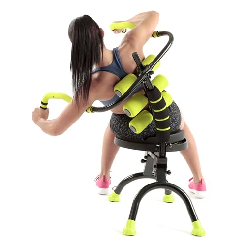 AB Doer 360 Workout Equipment for Total Core and Abs Exercise, Fat-Burning, Toning, and Fitness at Home, 6 Pack Massage Roller Kit